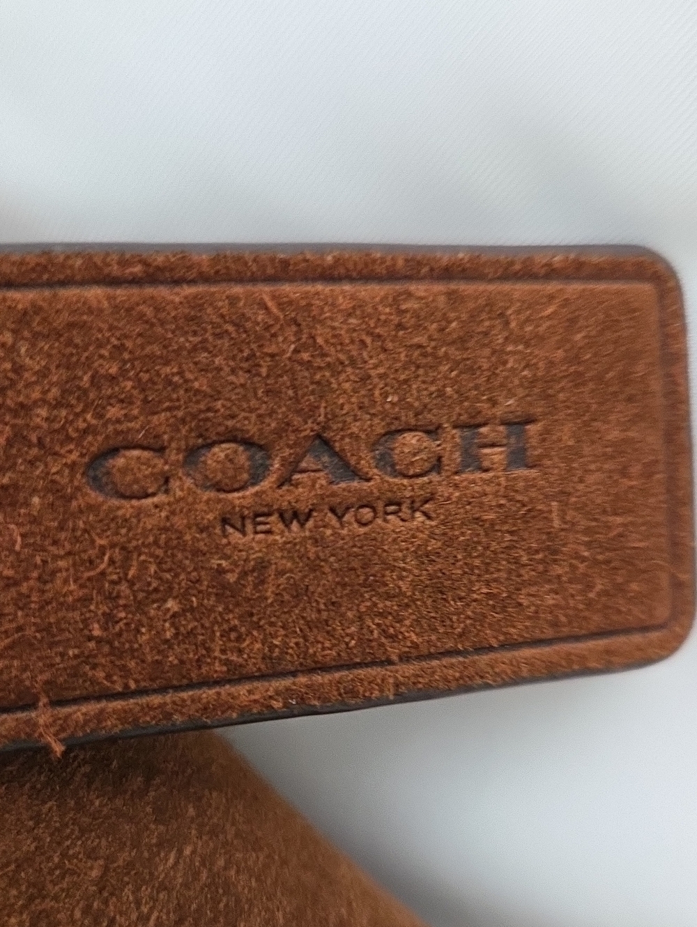 COACH BROOKLYN SHOULDER BAG 28 WARM BROWN SUEDE LEATHER HOBO MINIMALIST - Picture 15 of 16